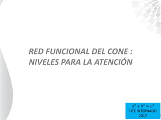 RED FUNCIONAL DEL CONE :
NIVELES PARA LA ATENCIÓN
𝑎2
+ 𝑏2
= 𝑐2
UTE INTERNADO
2017
 