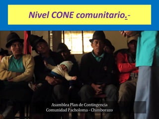 Nivel CONE comunitario.-
 