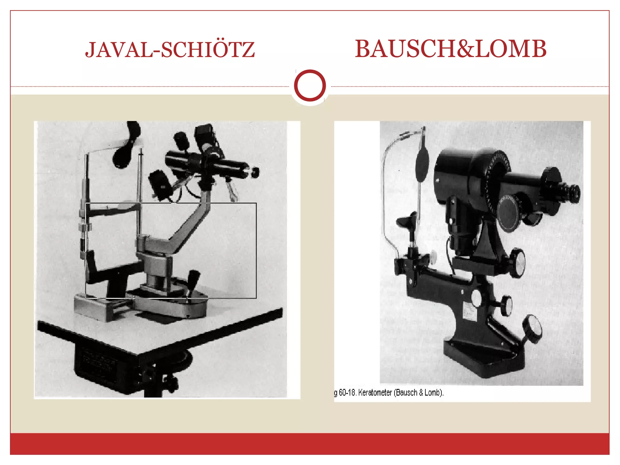 JAVAL-SCHIÖTZ BAUSCH&LOMB
 