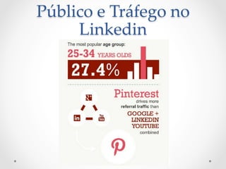Público  e  Tráfego  no  
     Linkedin	
 