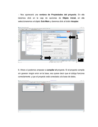 Conectando visual basic 6.0 a bases de datos | DOCX