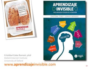 Cristóbal Cobo Romaní, phd
Oxford Internet Institute
University of Oxford
www.aprendizajeinvisible.com   14
 
