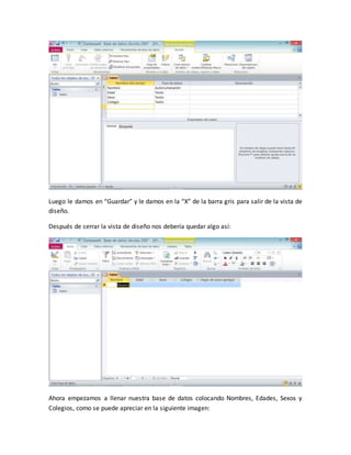 Conectar visual basic 6.0 a microsoft access 2010 | DOCX