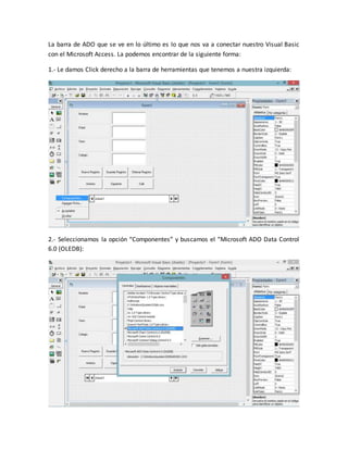 Conectar visual basic 6.0 a microsoft access 2010 | DOCX