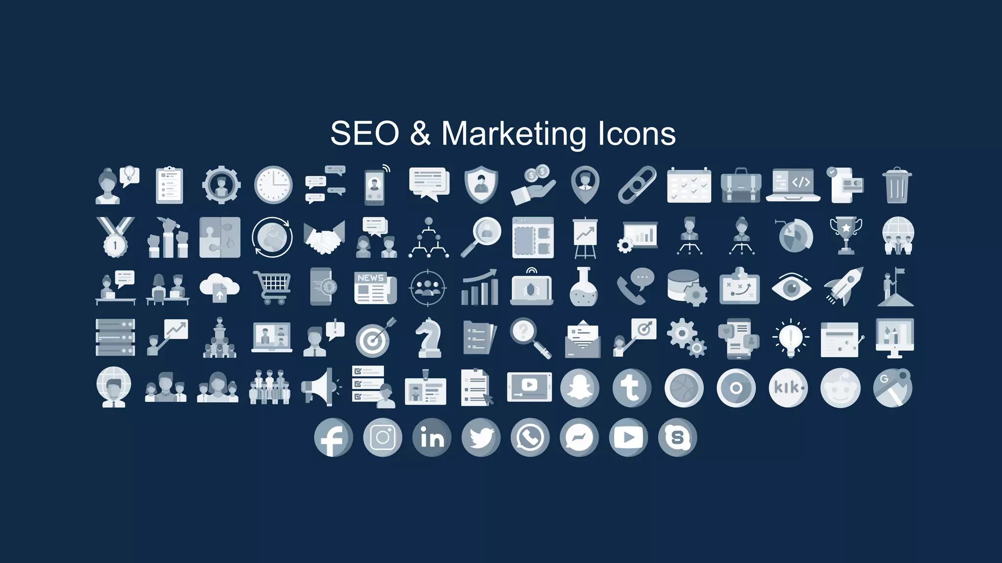 SEO & Marketing Icons
 