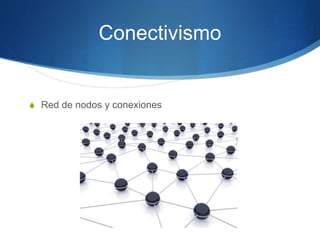 Conectivismo
S Red de nodos y conexiones