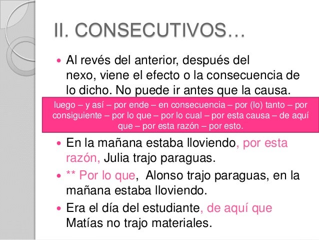 Cohesión - Uso de Conectores