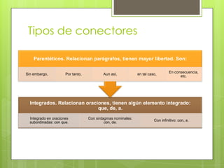Tipos de conectores 