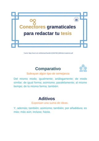 Conectores gramaticales