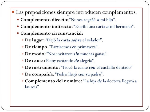 Conectores preposiciones