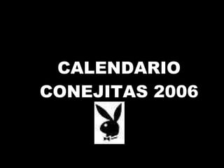 CALENDARIO CONEJITAS 2006 