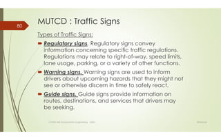Conen 442 module1a: Elements of Traffic System | PDF