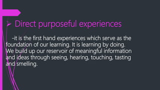 Cone of experiences | PPTX