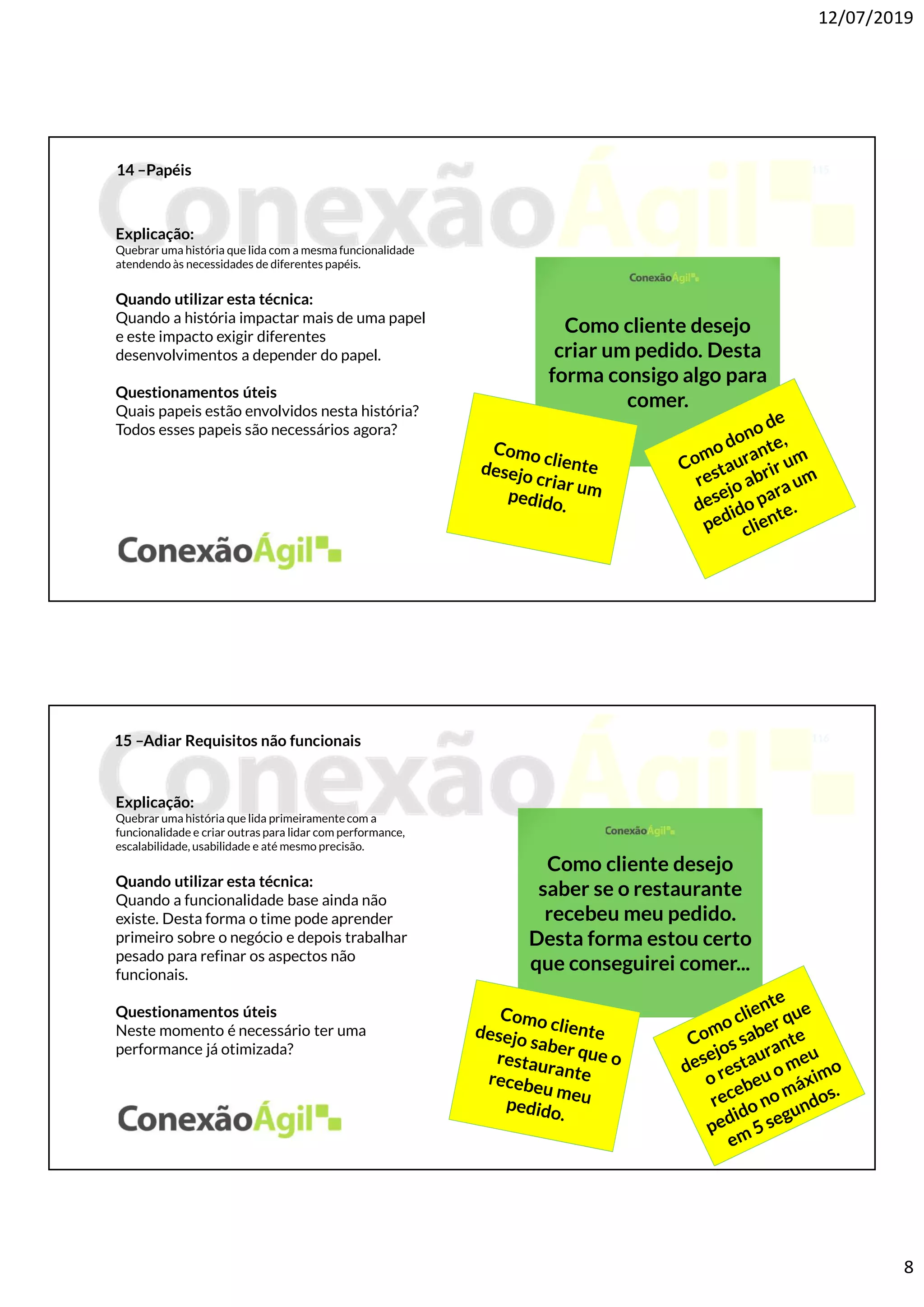 21 técnicas para quebra de User Stories para os PO's | PDF