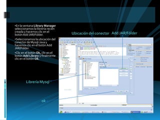 ConexióN A Base De Datos En Netbeans | PPSX