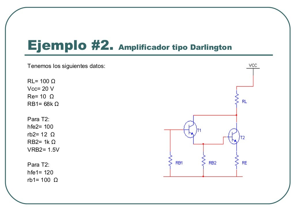 Conexión darlington transistor