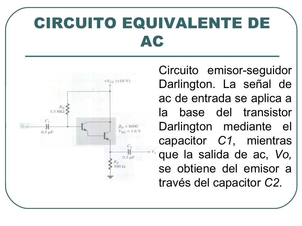 Conexión darlington transistor