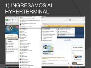 Conexión hyperterminal