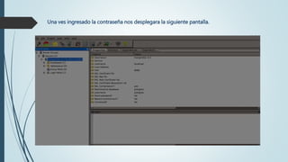  Una ves ingresado la contraseña nos desplegara la siguiente pantalla.
 