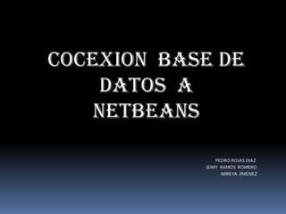 Conexion Base De Datos Y Netbeans
