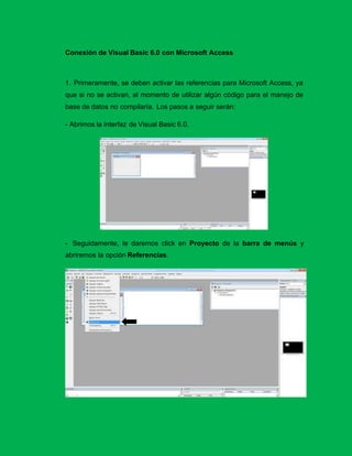 Conexion bases de datos a visual basic 6.0 | PDF