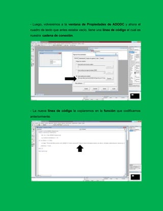 Conexion bases de datos a visual basic 6.0 | PDF