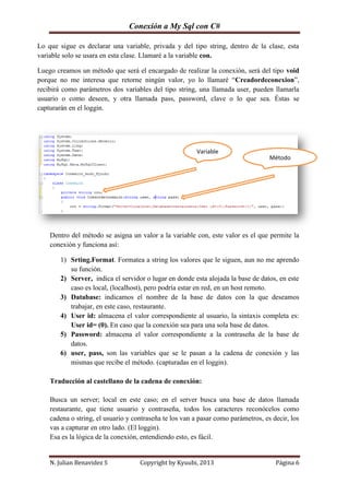 Conexion de c sharp a my sql | PDF