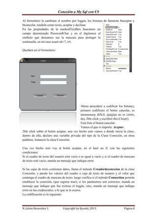 Conexion de c sharp a my sql | PDF