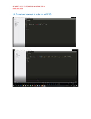 Conexion de la base de datos mariadb y php pdo | PDF