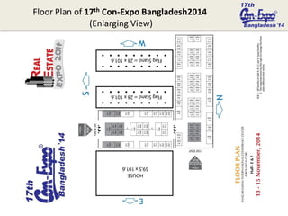 Floor Plan of 17th Con-Expo Bangladesh2014
(Enlarging View)
 