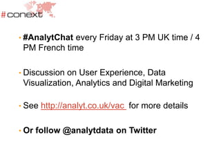 Web Analytics Rendez-Vous - October 2015 - Digital Analytics, CRM and Voice of Customer Integration