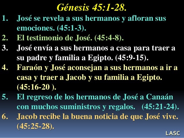 Conf Jose Se Da A Conocer A Sus Hermanos Genesis 451 28