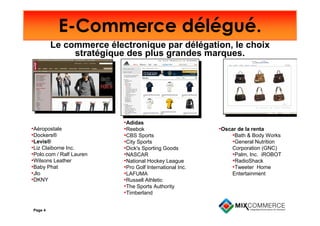 E-Commerce délégué.
         Le commerce électronique par délégation, le choix
              stratégique des plus grandes ...