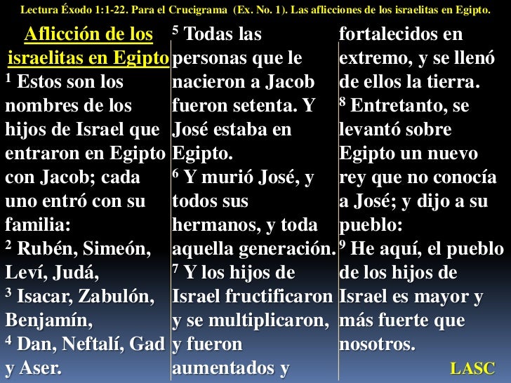 Exodo Cap 1