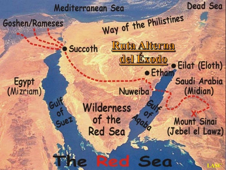 CONF. EXODO 142131. (EX. No. 14B) LOS ISRAELITAS CRUZAN EL MAR ROJO