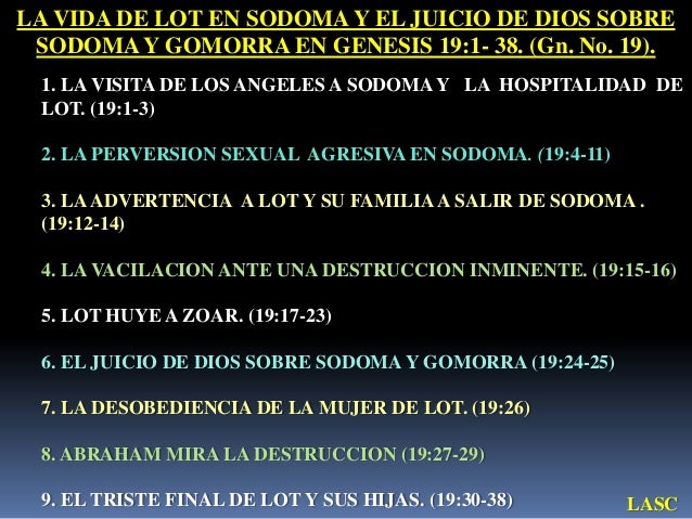 Conf Lot Y La Destruccion De Sodoma Y Gomorra En Génesis 19