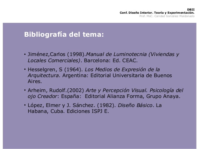 DISEÑO INTERIOR. Teoría y Experimentación