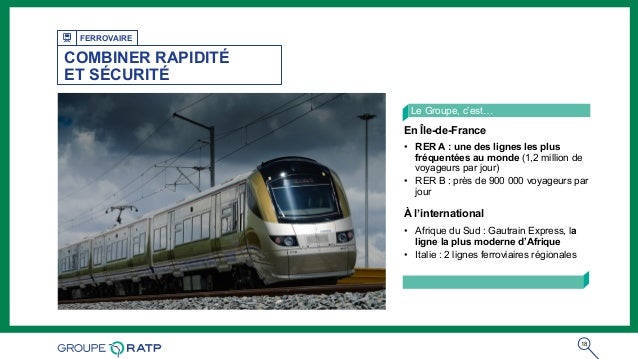 Présentation Du Groupe Ratp Présentation Du Groupe Ratp