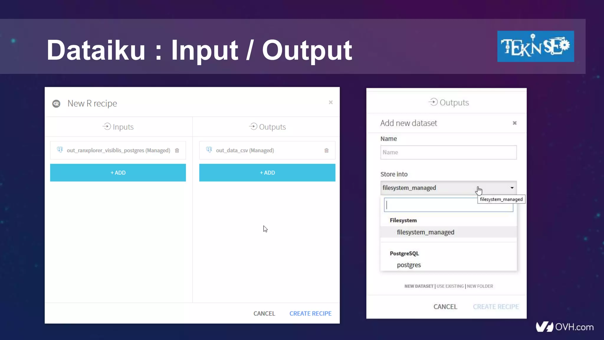 Dataiku : Input / Output
 