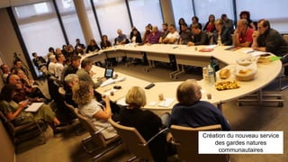 Création du nouveau service
des gardes natures
communautaires
 