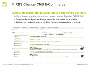 Conférence RBS Change Paris E-Commerce 2010