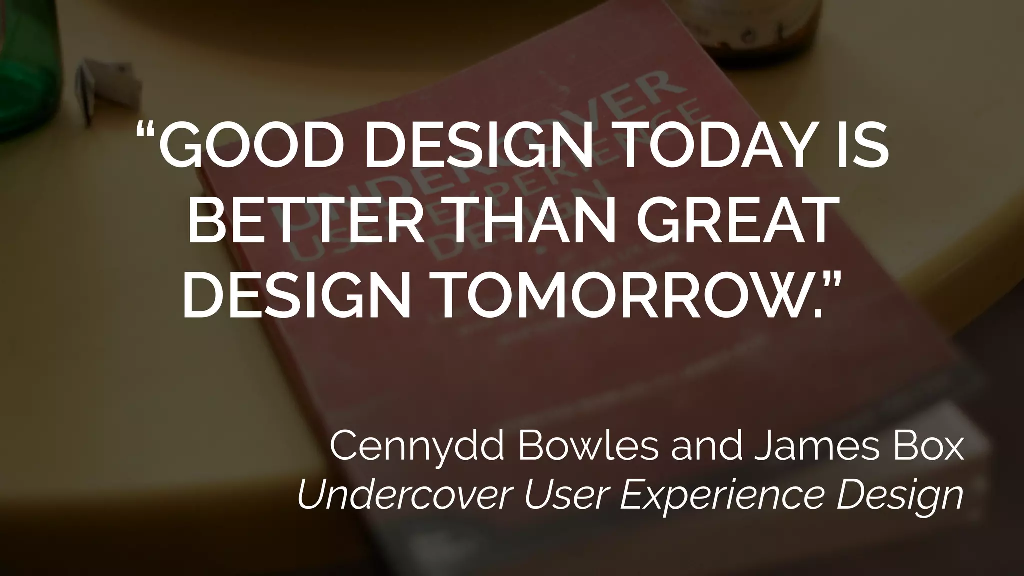 FOREVER
The Timeframe is
ENDLESS
The Scope is
 