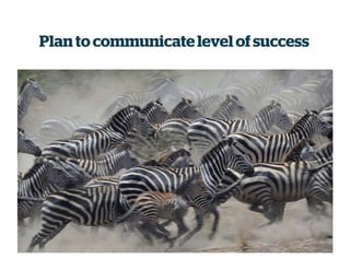 Plan to communicatelevelofsuccess
 