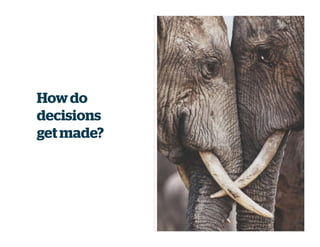 Howdo
decisions
get made?
 