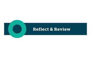 Reflect & Review
 