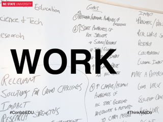 WORK"
#ConfabEDU!
	
  

#ThinkAndDo!
	
  

 