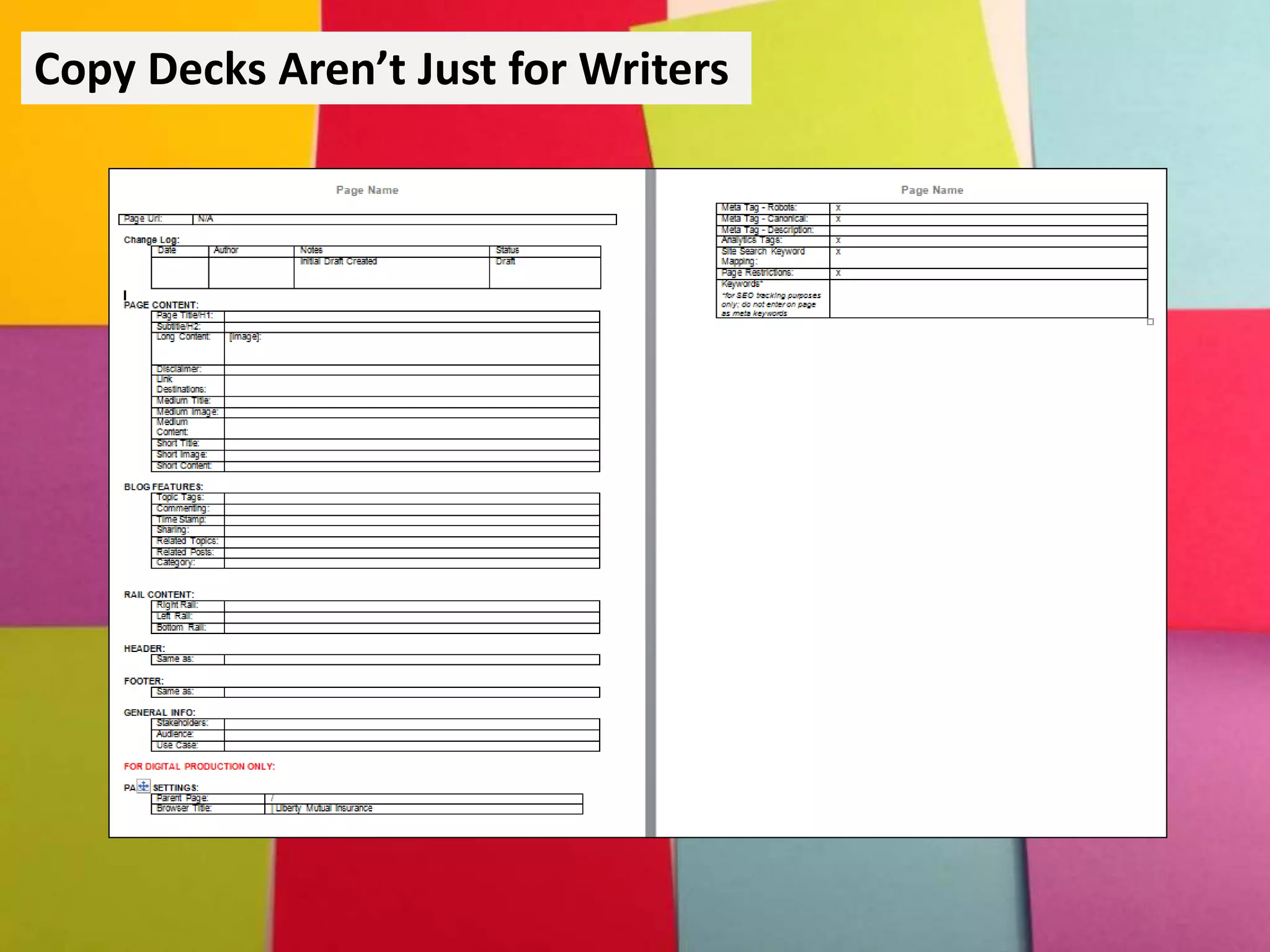 Copy Decks Aren’t Just for Writers
 