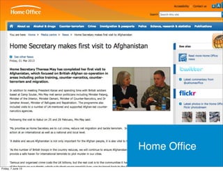 Home Ofﬁce
Friday, 7 June 13
 