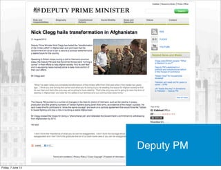 Deputy PM
Friday, 7 June 13
 