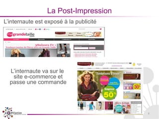 Principe de la rémunération Post-impression : Suivre les ventes ou leads générés par l’exposition à une bannière pendant un délai allant de 1 jour à 7 jours.7